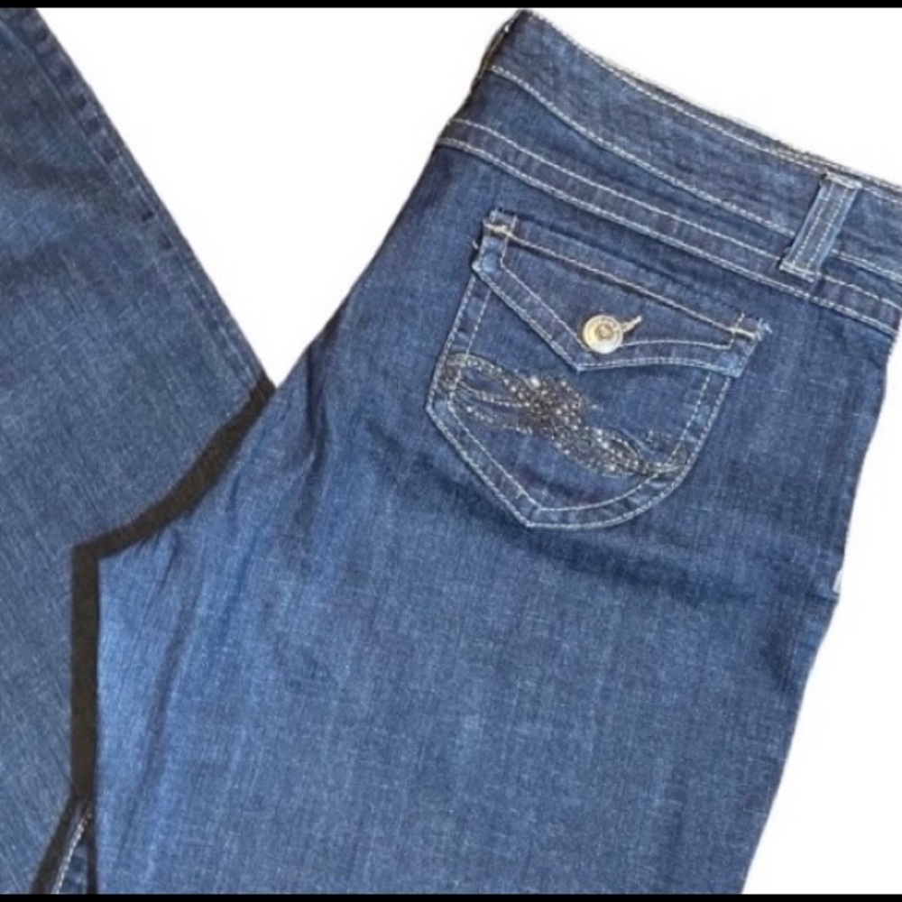 Nine West Boot Cut Jeans Dark Wash Size 16